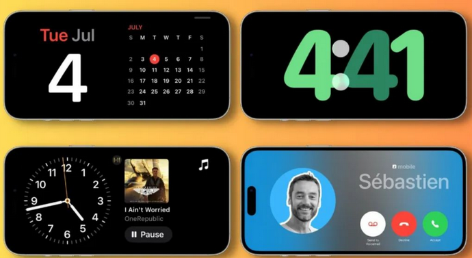 城固苹果手机维修分享iOS17横屏充电待机显示有什么好处 