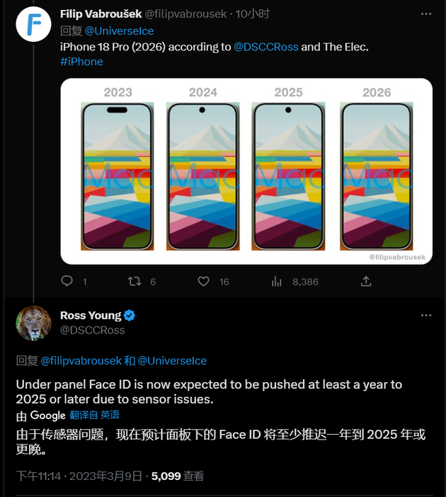 城固苹果手机维修分享:屏下Face ID有什么优势？iPhone何时会有屏下Face ID？ 