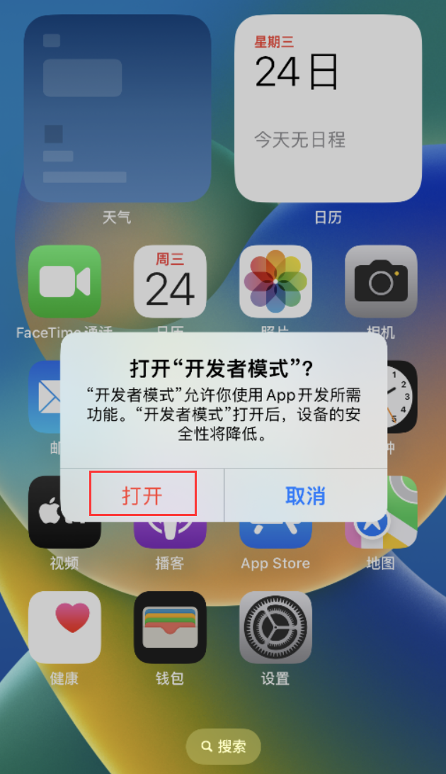 城固苹果手机维修分享如何打开开发者模式 